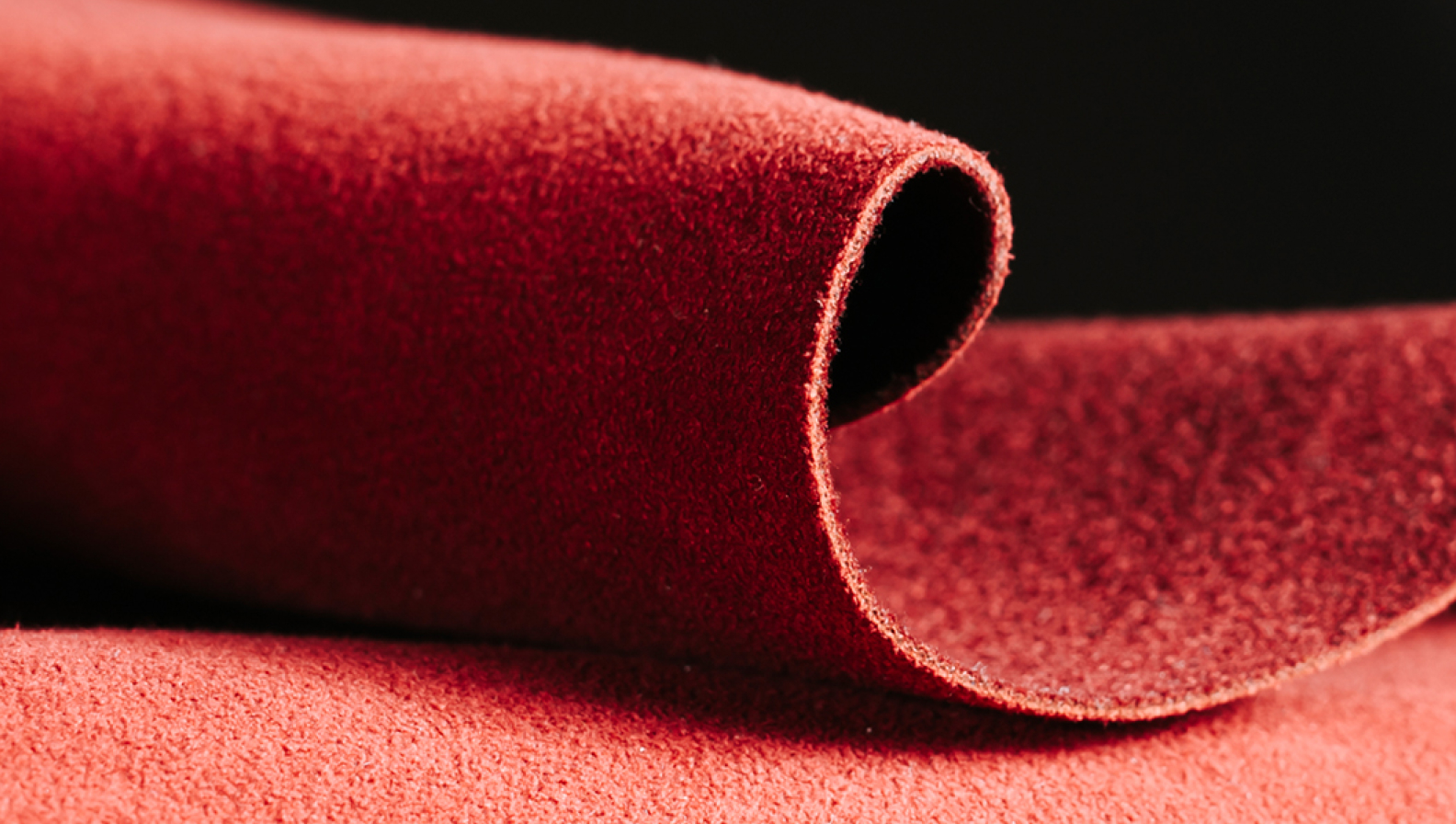 Close-up image of a Sage suede